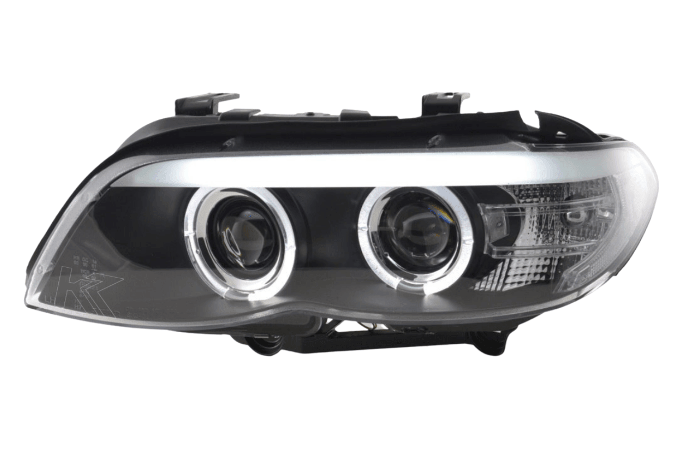 BMW X5 E53 Xenon Black Angel Eye LED Headlights (2003-2006) - K2 Industries