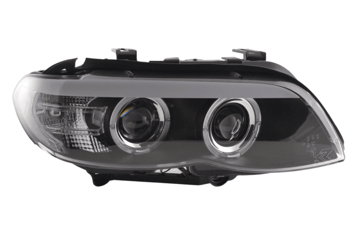 BMW X5 E53 Xenon Black Angel Eye LED Headlights (2003-2006) - K2 Industries