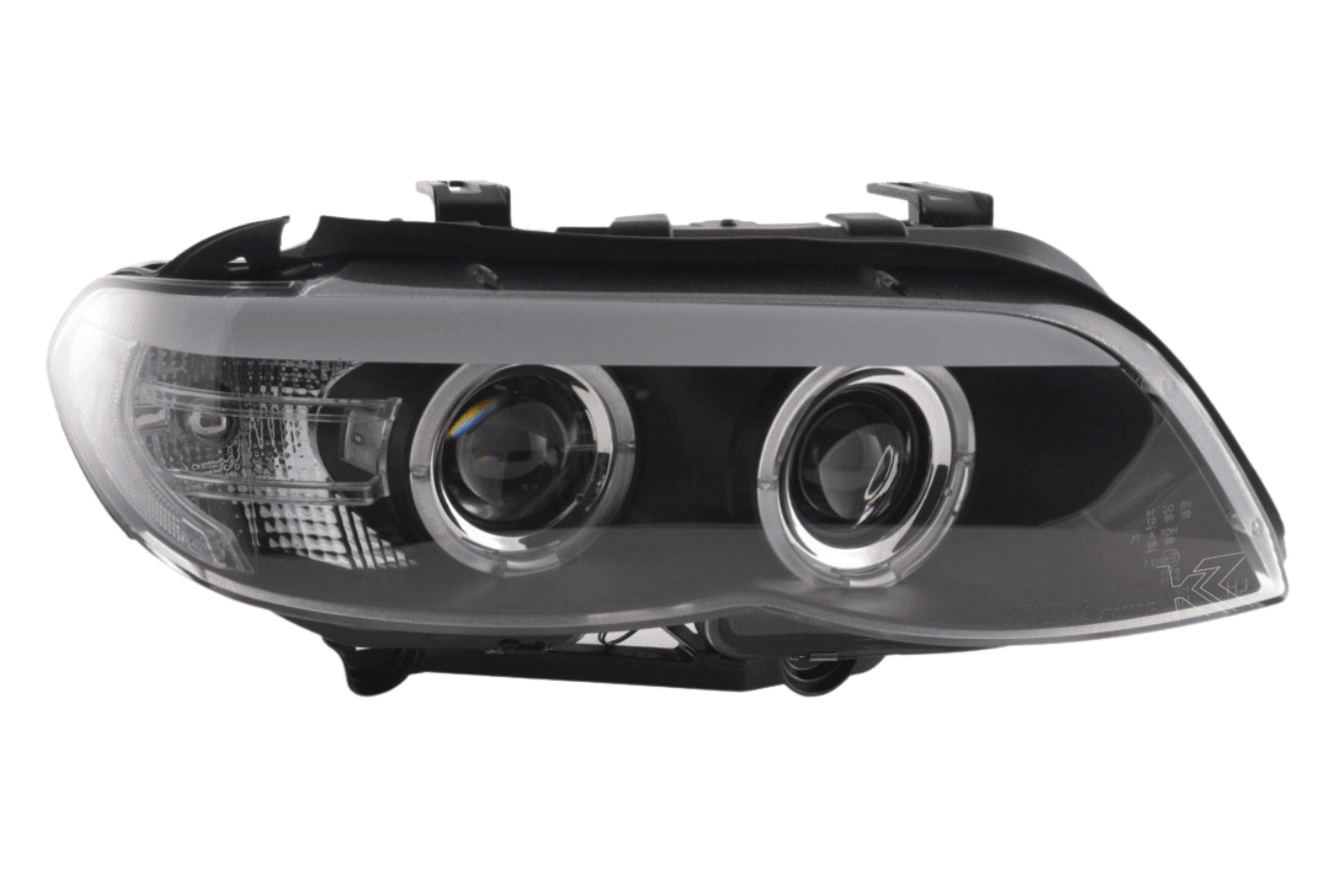 BMW X5 E53 Xenon Black Angel Eye LED Headlights (2003-2006) - K2 Industries