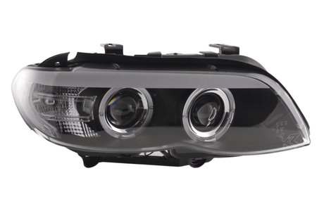 BMW X5 E53 Xenon Black Angel Eye LED Headlights (2003-2006) - K2 Industries