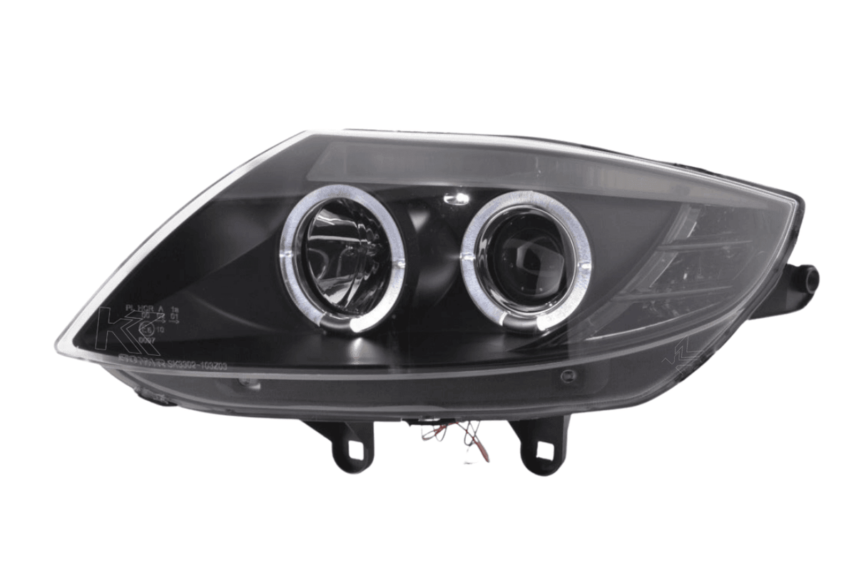 BMW Z4 E85 E86 Type Z4 Black Headlight Set (2003-2008) - K2 Industries