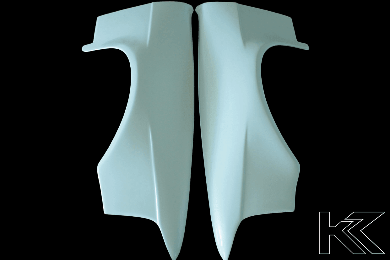 E36 Sedan Complete Over Fender Set - With Door Handle Cut-Outs (1990-1999) - K2 Industries