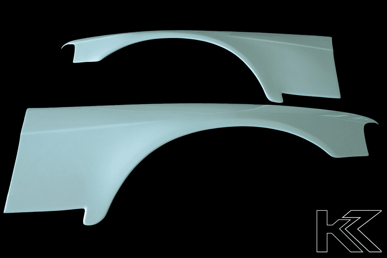 E36 Sedan Complete Over Fender Set - With Door Handle Cut-Outs (1990-1999) - K2 Industries
