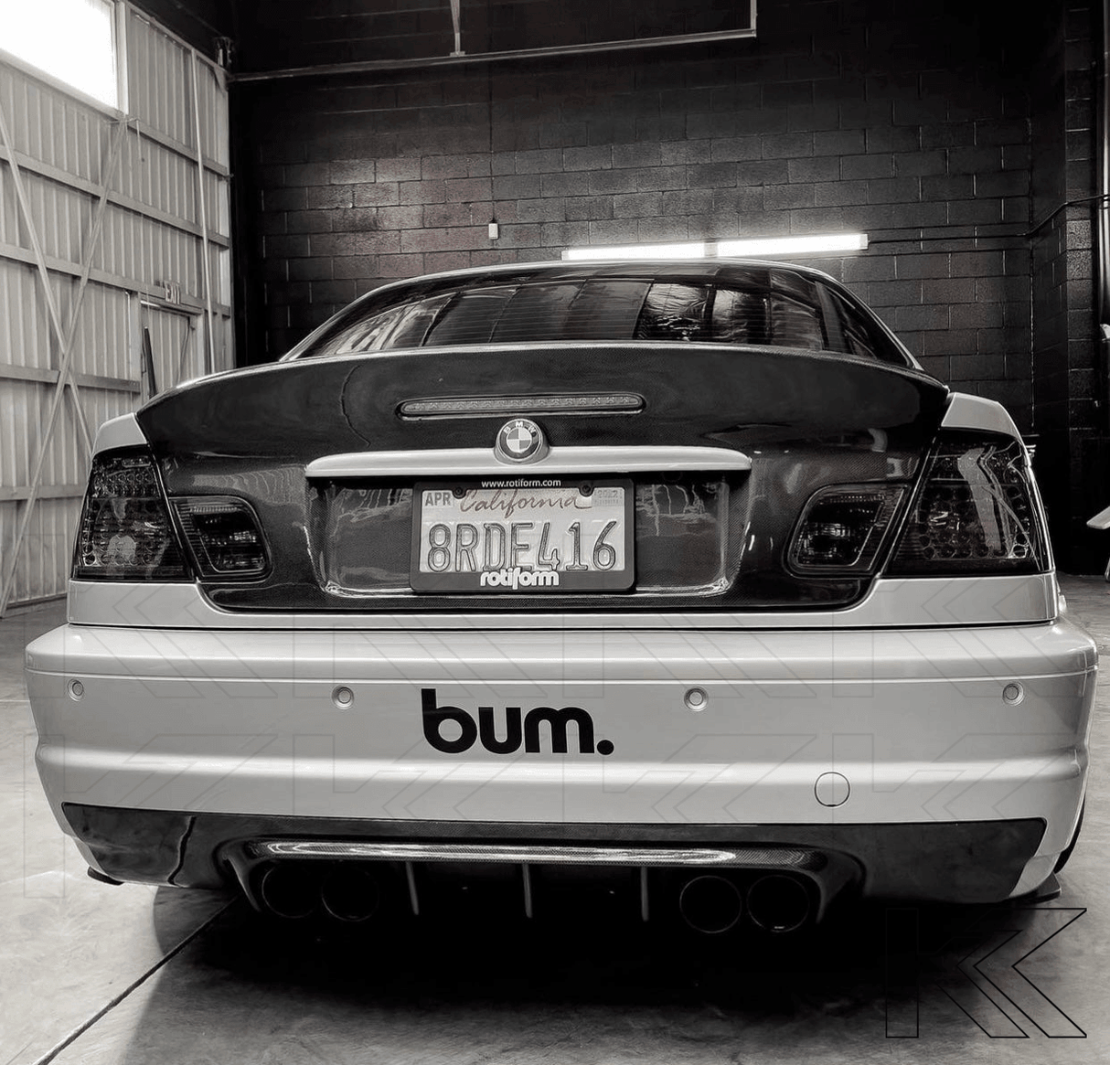 E46 Convertible Clear/Smoked LED Tail Lights (1999-2003) - K2 Industries