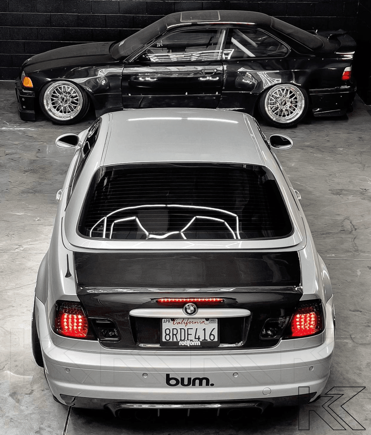 E46 Convertible Clear/Smoked LED Tail Lights (1999-2003) - K2 Industries