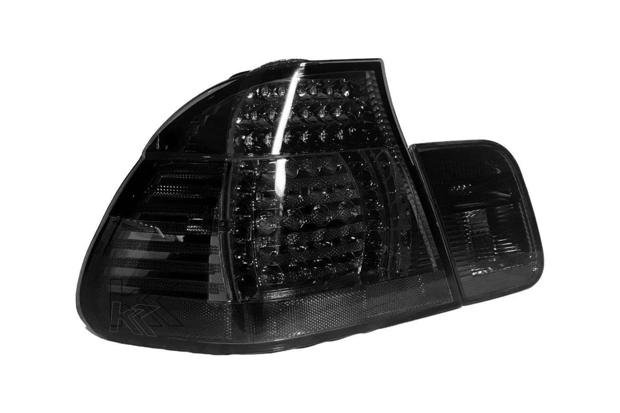 E46 Sedan Clear/Smoked LED Tail Lights - Face Lift (2003-2006) - K2 Industries