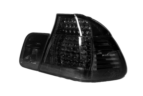 E46 Sedan Clear/Smoked LED Tail Lights - Face Lift (2003-2006) - K2 Industries
