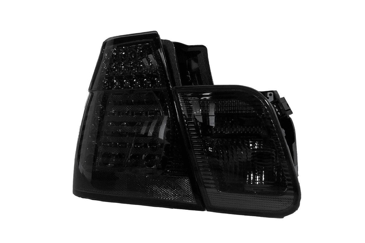 E46 Sedan Clear/Smoked LED Tail Lights - Face Lift (2003-2006) - K2 Industries