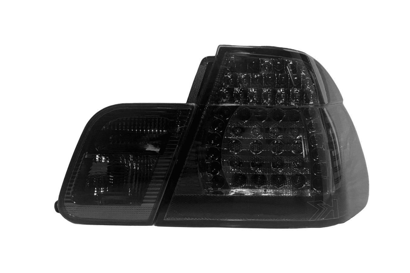 E46 Sedan Clear/Smoked LED Tail Lights - Face Lift (2003-2006) - K2 Industries