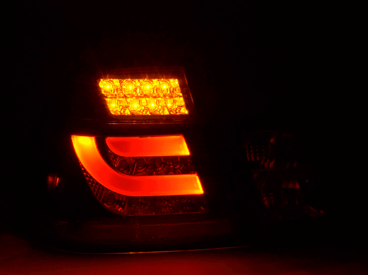 E46 Sedan LED Bar Black Tail Lights (02-05) - K2 Industries