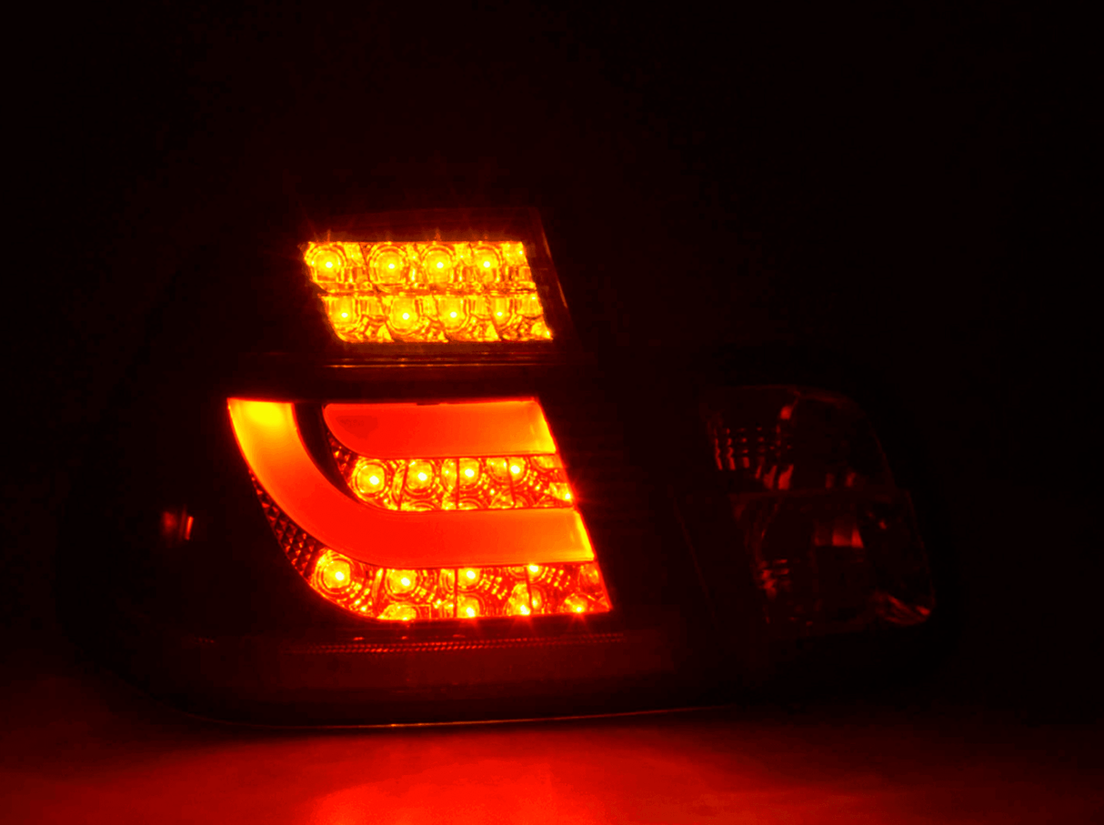 E46 Sedan LED Bar Black Tail Lights (02-05) - K2 Industries