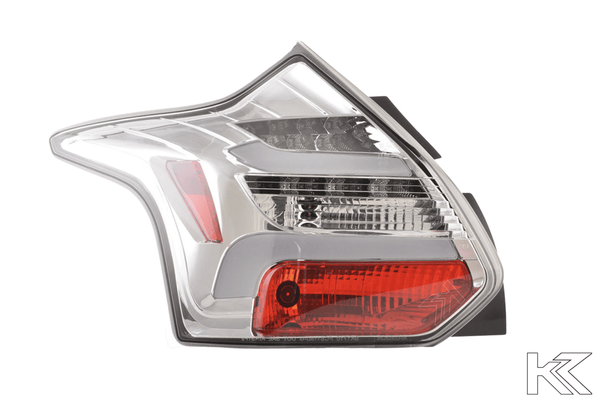 Ford Focus 3 (C346) Chrome Clear LED Lightbar Taillights Set (2010-2014) - K2 Industries