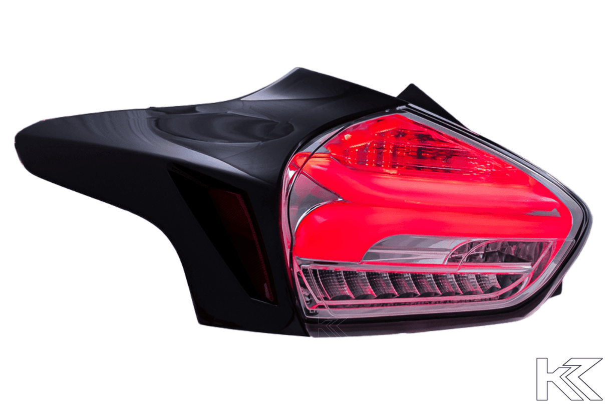 Ford Focus 3 (C346) Hatchback BlackLine LED Taillights Set (2015-2018) - K2 Industries