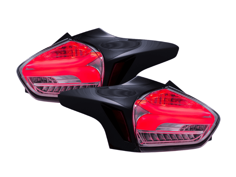 Ford Focus 3 (C346) Hatchback BlackLine LED Taillights Set (2015-2018) - K2 Industries