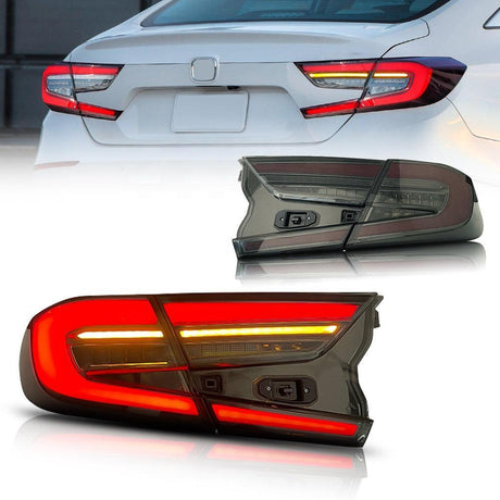 Honda Accord 10th Generation Clear Tail LED Lights (2017-2022) - K2 Industries