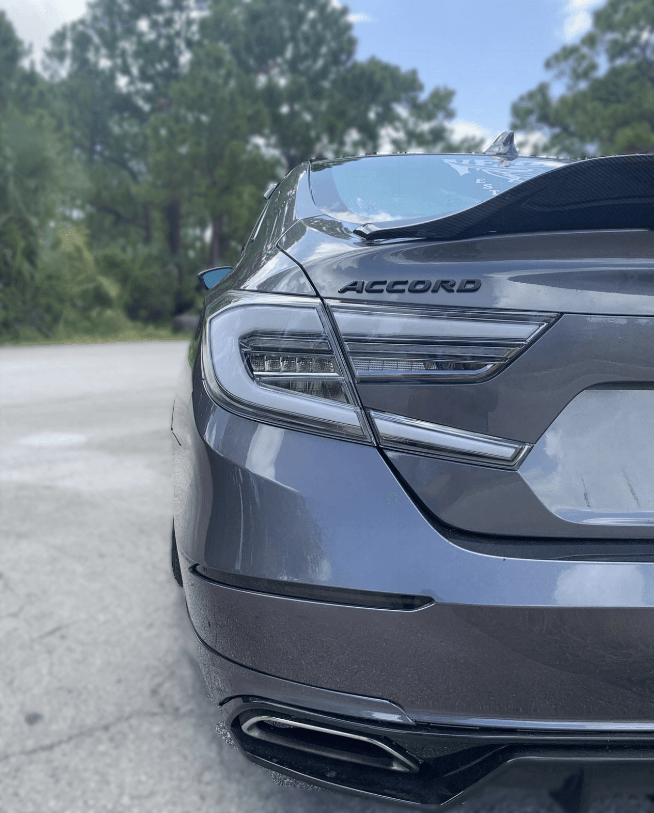 Honda Accord 10th Generation Clear Tail LED Lights (2017-2022) - K2 Industries