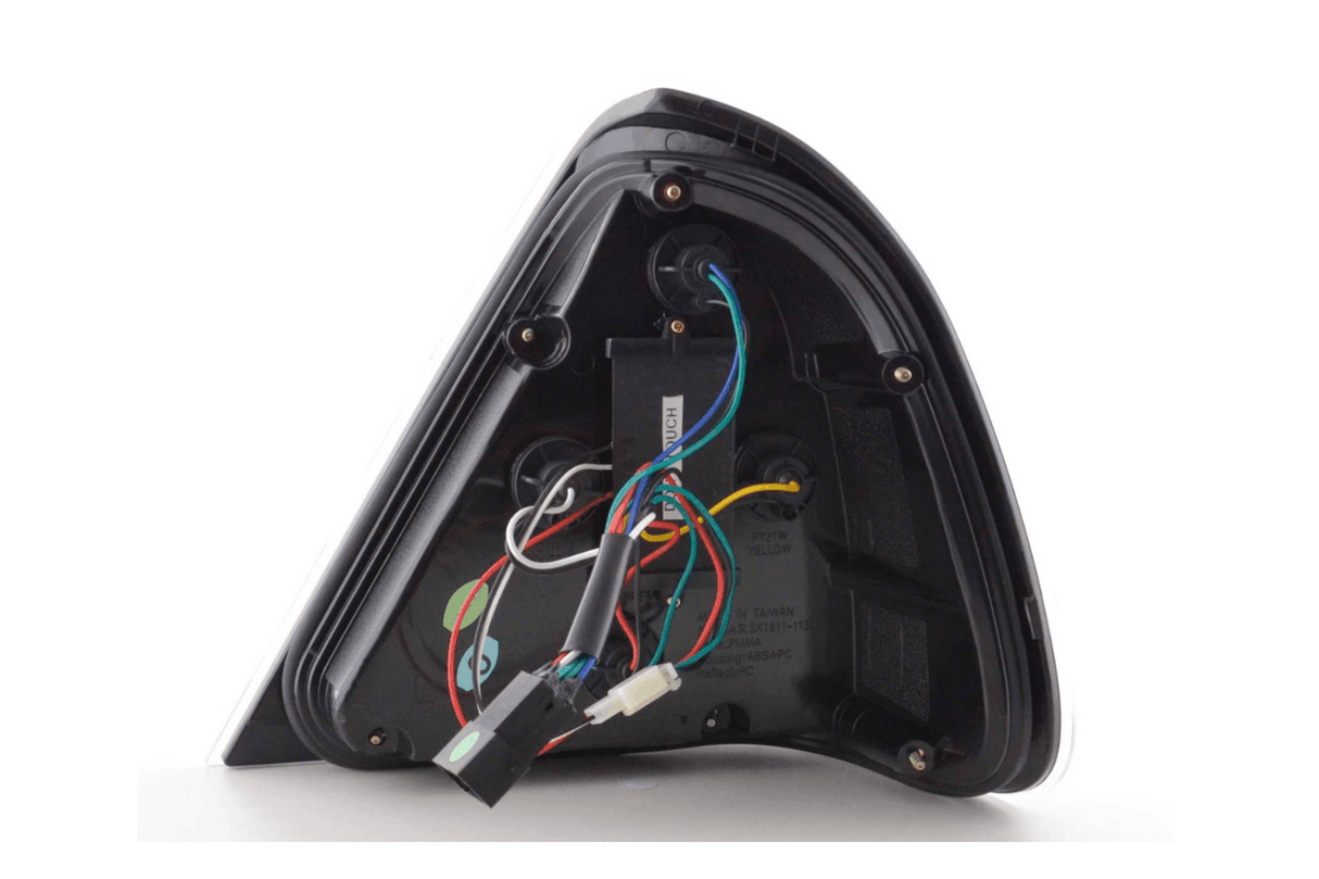 Mercedes Benz C-Class (202) Chrome Clear LED Taillights Set (1996-2000) - K2 Industries