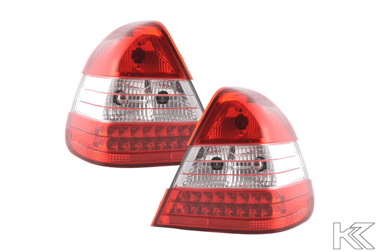 Mercedes Benz C-Class (202) Red LED Taillights Set (1996-2000) - K2 Industries