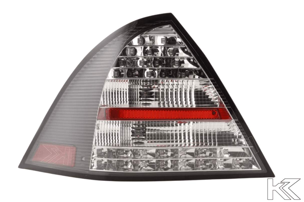 Mercedes Benz C-Class (203) Sedan Black LED Taillights Set (2005-2007) - K2 Industries