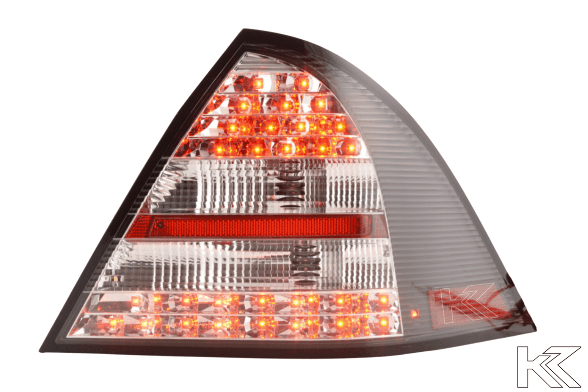 Mercedes Benz C-Class (203) Sedan Black LED Taillights Set (2005-2007) - K2 Industries