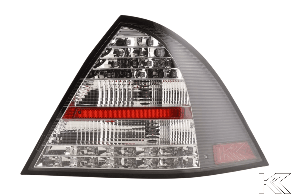 Mercedes Benz C-Class (203) Sedan Black LED Taillights Set (2005-2007) - K2 Industries