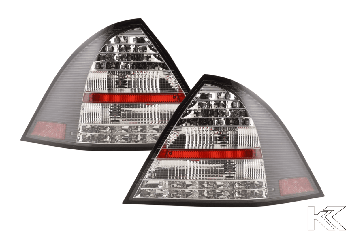 Mercedes Benz C-Class (203) Sedan Black LED Taillights Set (2005-2007) - K2 Industries