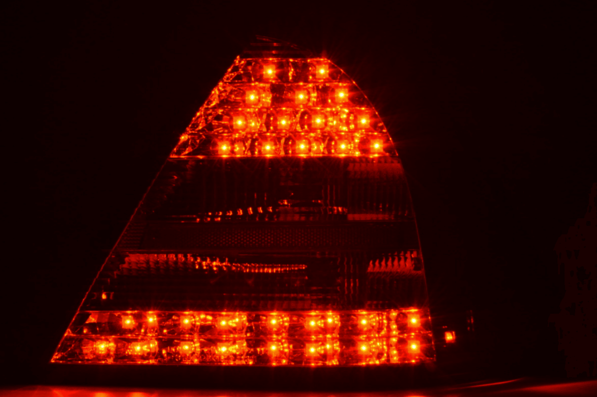 Mercedes Benz C-Class (203) Sedan Black LED Taillights Set (2005-2007) - K2 Industries