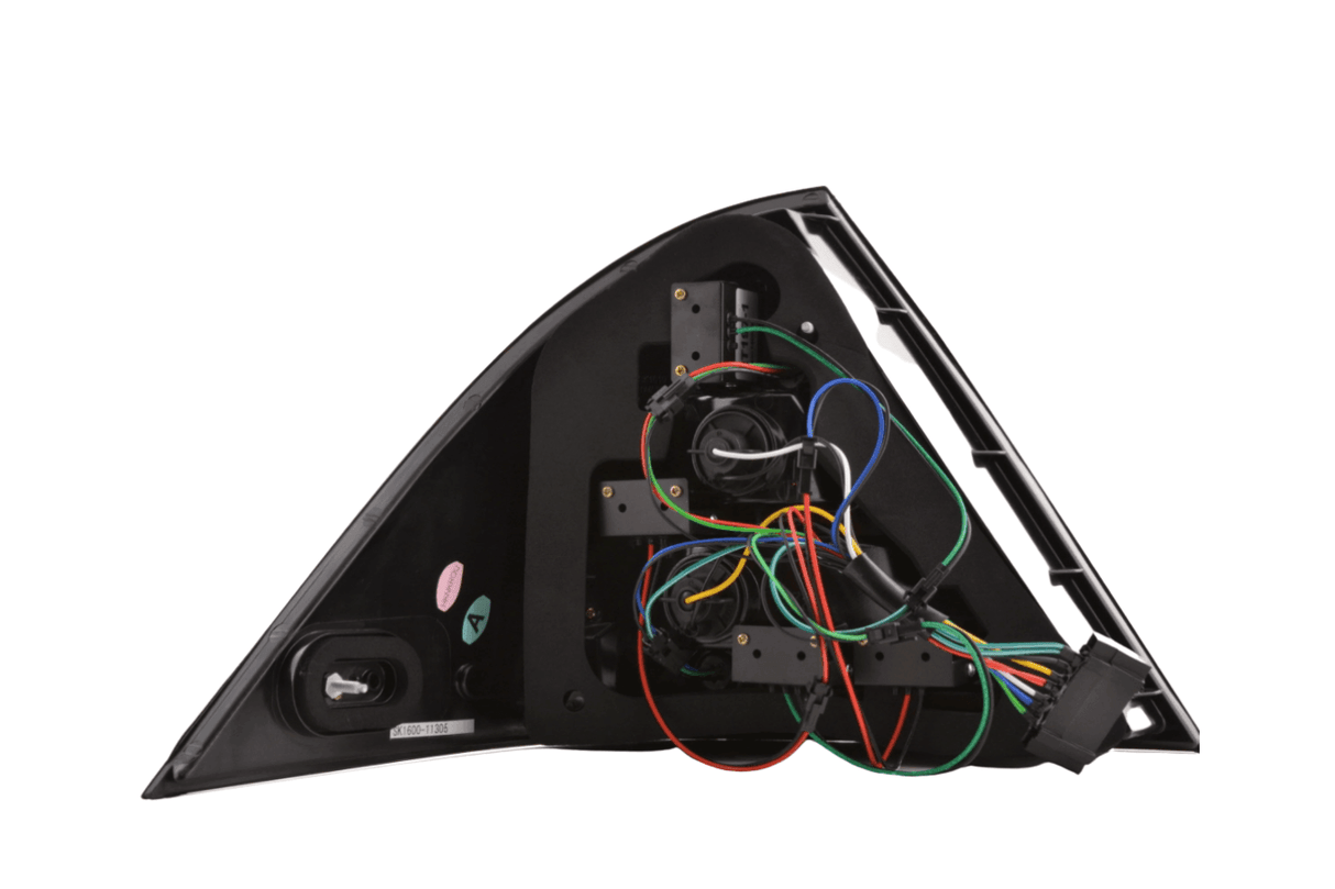 Mercedes Benz C-Class (203) Sedan Black LED Taillights Set (2005-2007) - K2 Industries