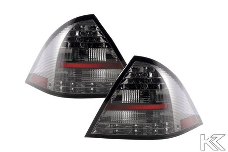 Mercedes Benz C-Class (203) Sedan Chrome Smoke LED Taillights Set (2005-2007) - K2 Industries
