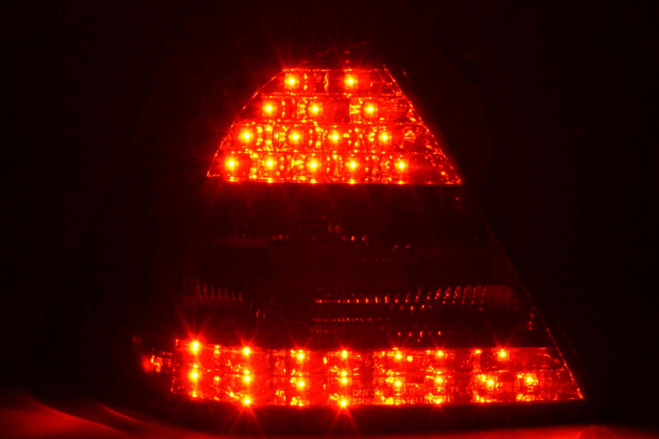 Mercedes Benz C-Class (203) Sedan Chrome Smoke LED Taillights Set (2005-2007) - K2 Industries