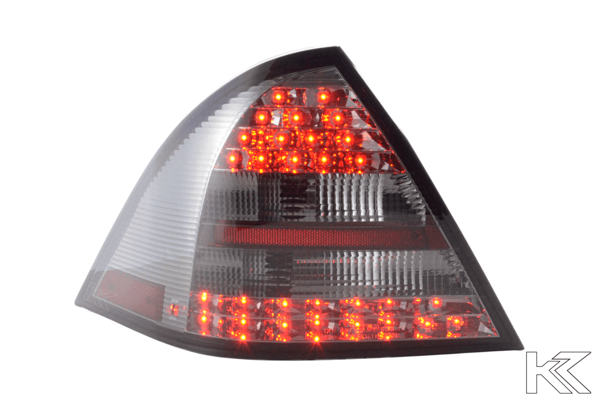 Mercedes Benz C-Class (203) Sedan Chrome Smoked LED Taillights Set (2001-2004) - K2 Industries