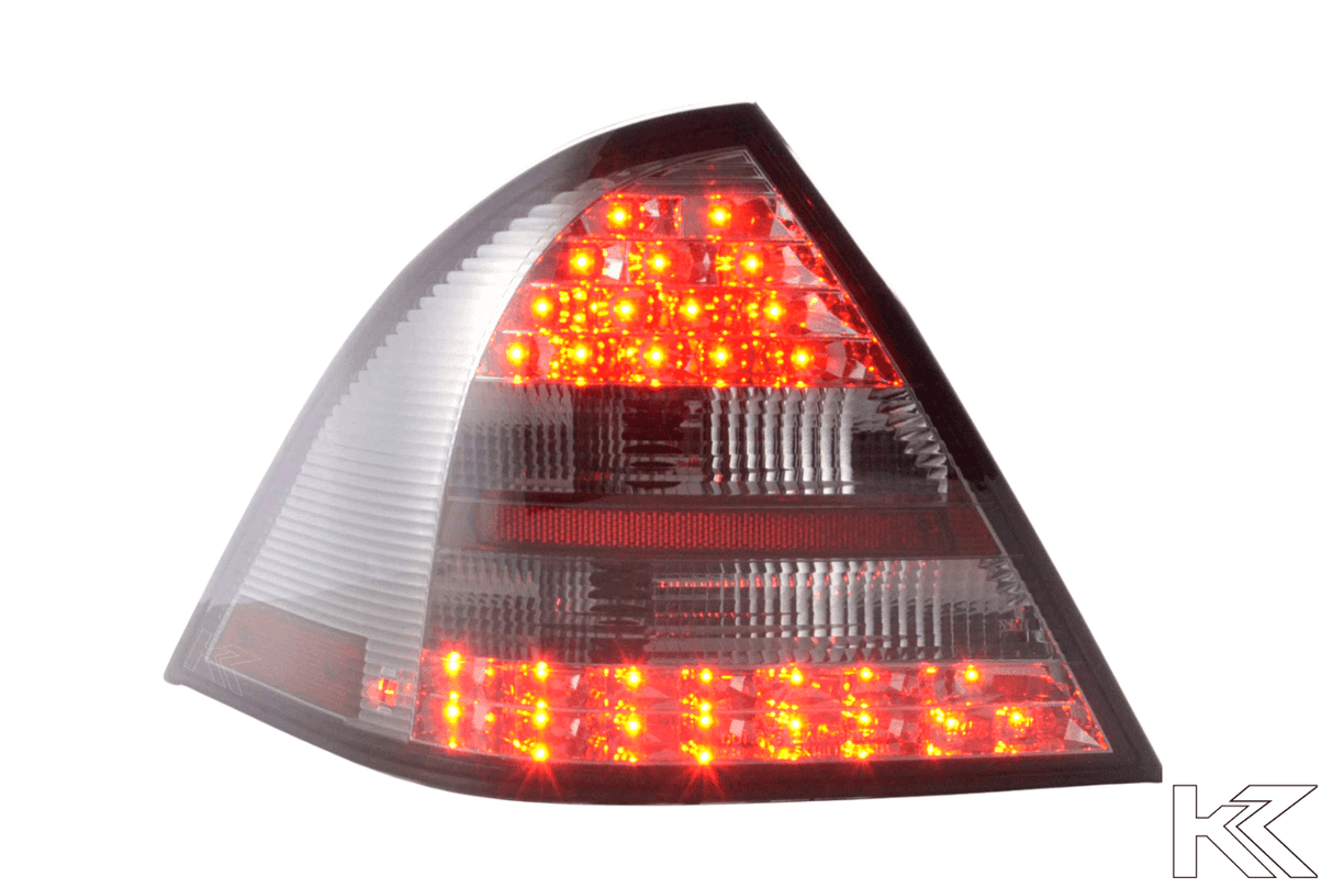 Mercedes Benz C-Class (203) Sedan Chrome Smoked LED Taillights Set (2001-2004) - K2 Industries