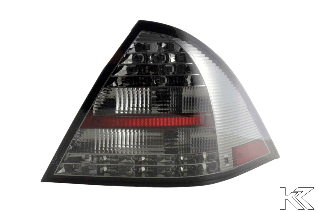 Mercedes Benz C-Class (203) Sedan Chrome Smoked LED Taillights Set (2001-2004) - K2 Industries