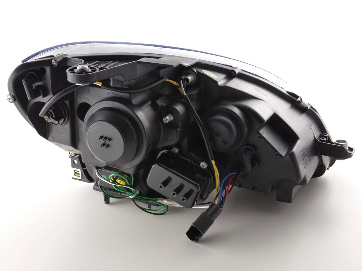 Mercedes Benz C-Class (204) Black LED Headlights with Daytime Running Lights (2007-2010) - K2 Industries