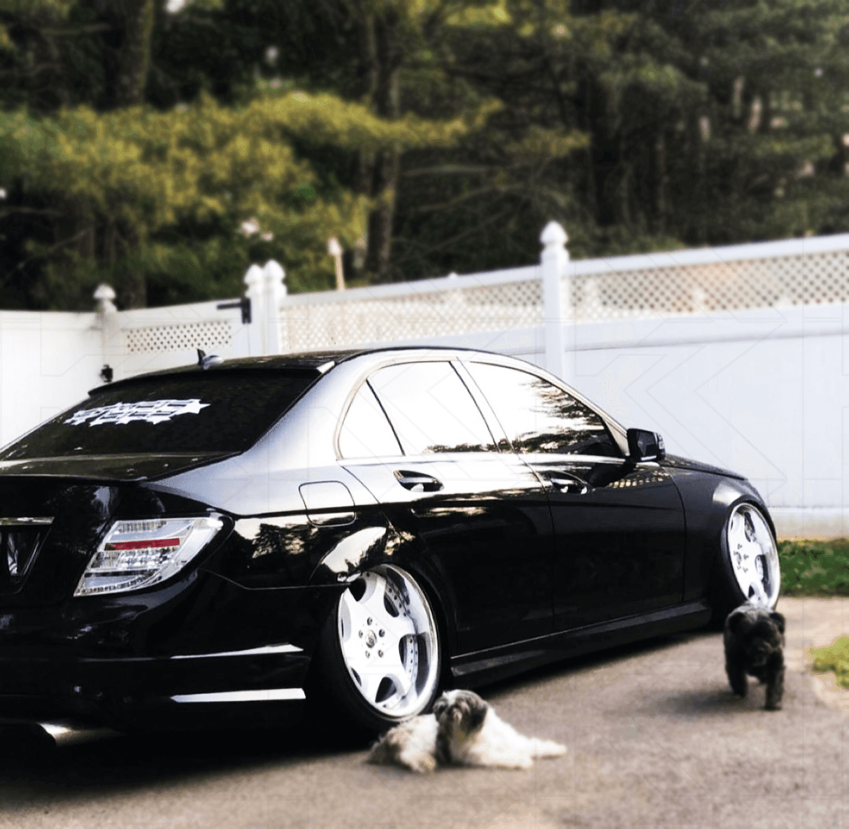 Mercedes Benz C-Class (204) Chrome Clear LED Taillights Set (2007-2011) - K2 Industries