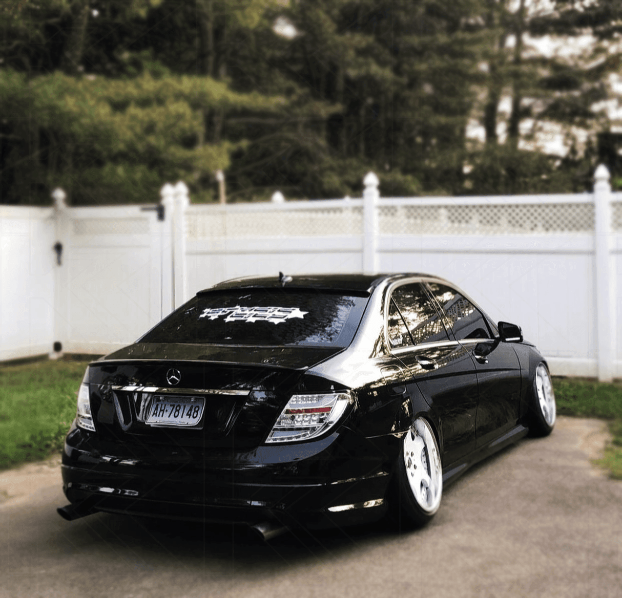 Mercedes Benz C-Class (204) Chrome Clear LED Taillights Set (2007-2011) - K2 Industries