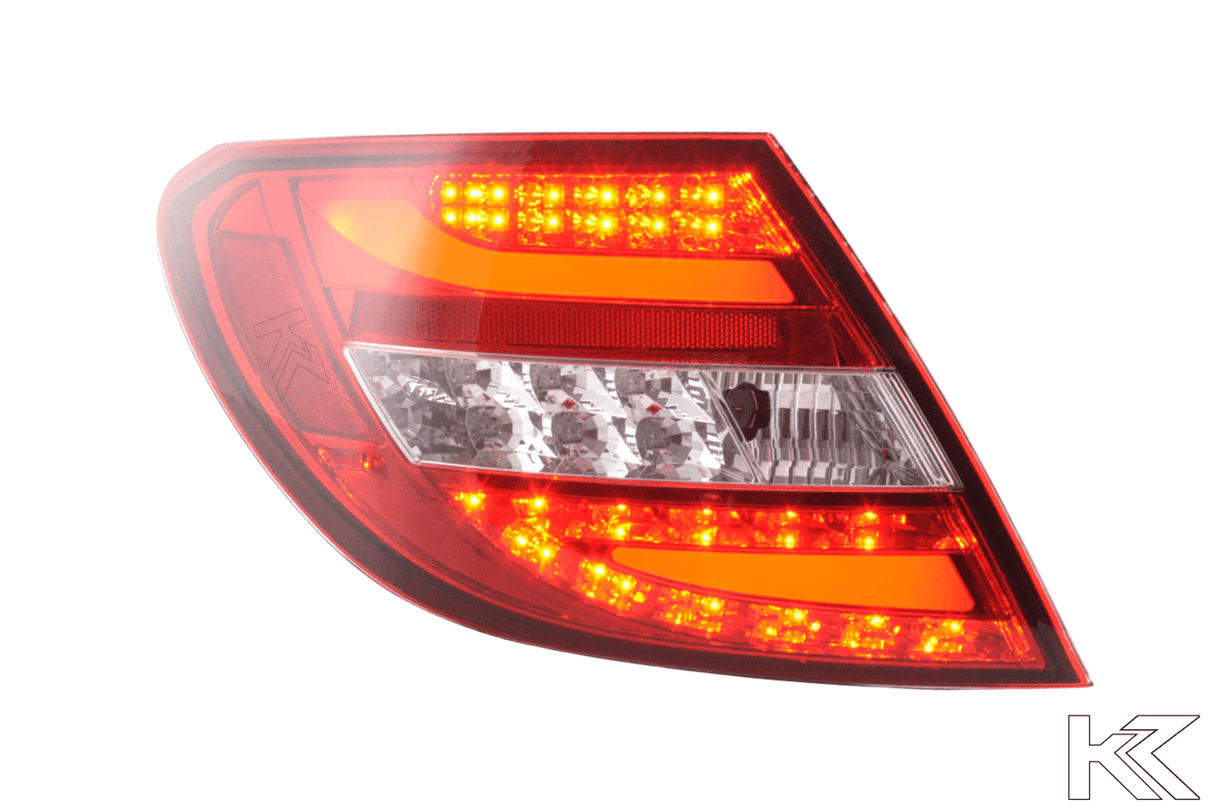 Mercedes Benz C-Class (204) Red LED Taillights Set (2007-2011) - K2 Industries