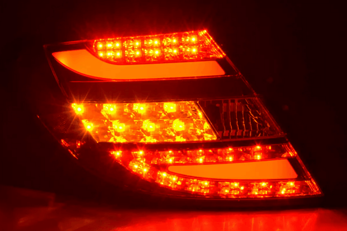 Mercedes Benz C-Class (204) Red LED Taillights Set (2007-2011) - K2 Industries