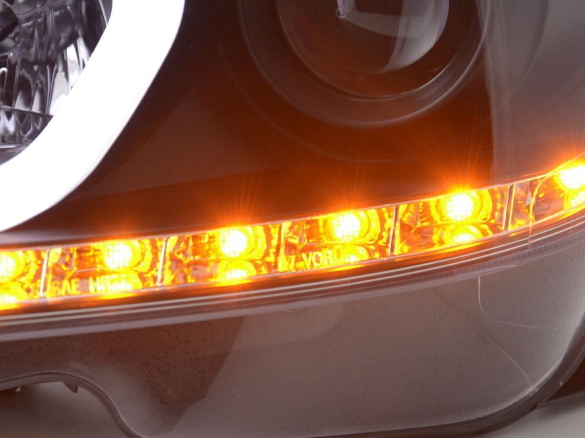 Mercedes-Benz C-Class W204 Black LED Headlights (2011-2014) - K2 Industries
