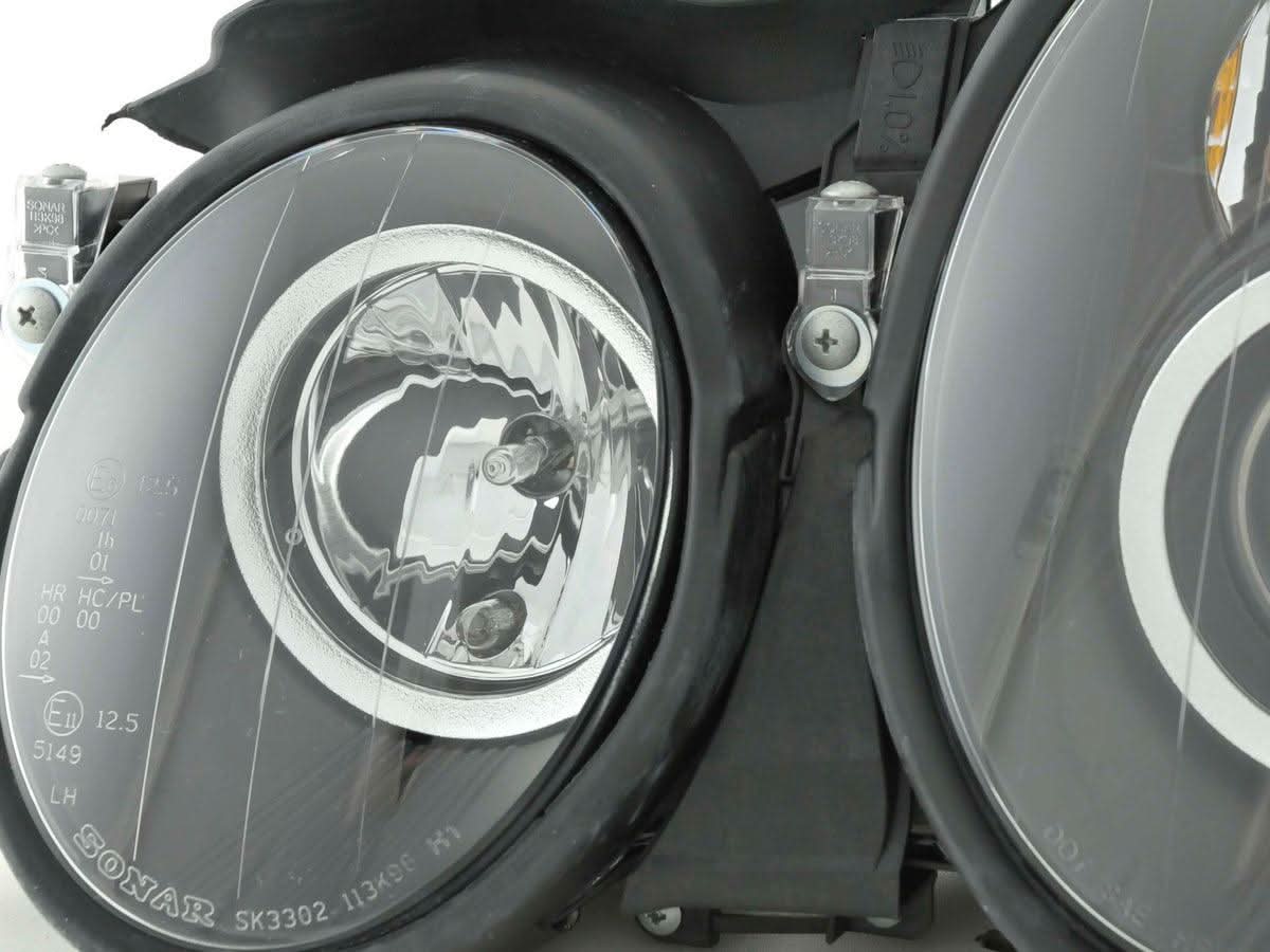 Mercedes Benz CLK (208) Black Headlight Set (1998-2002) - K2 Industries