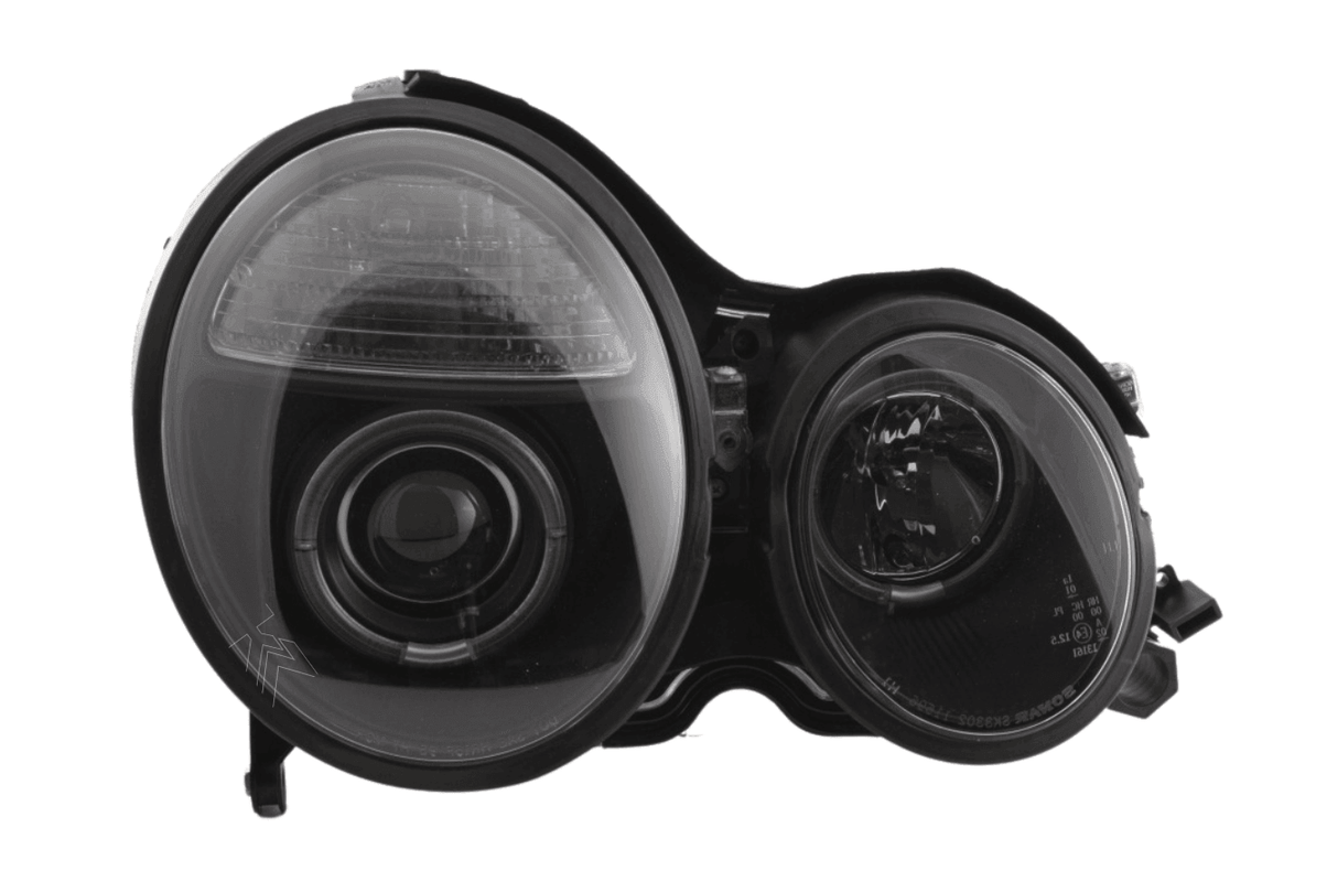 Mercedes Benz E-Class (210) Black Angel Eye Headlights (1999-2001) - K2 Industries