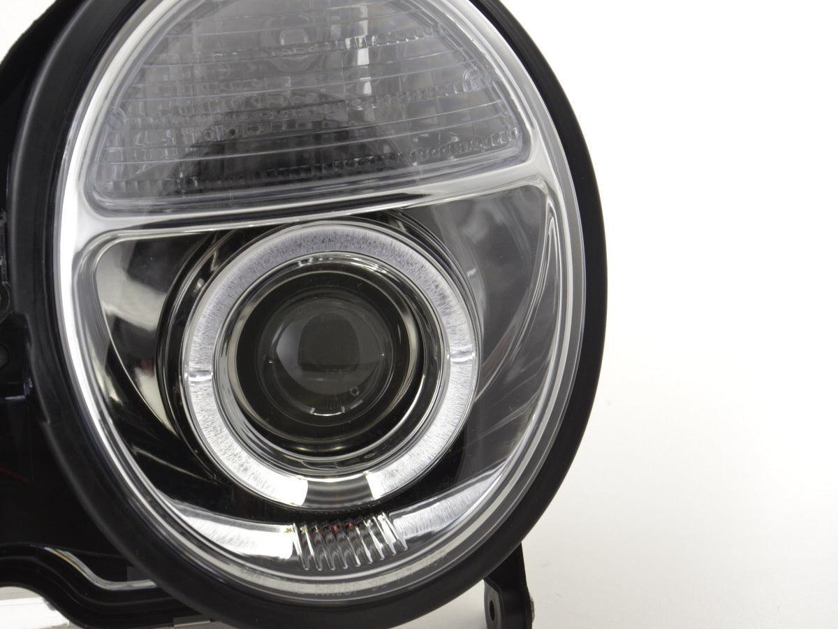 Mercedes Benz E-Class (210) Chrome Angel Eye Headlights (1999-2001) - K2 Industries
