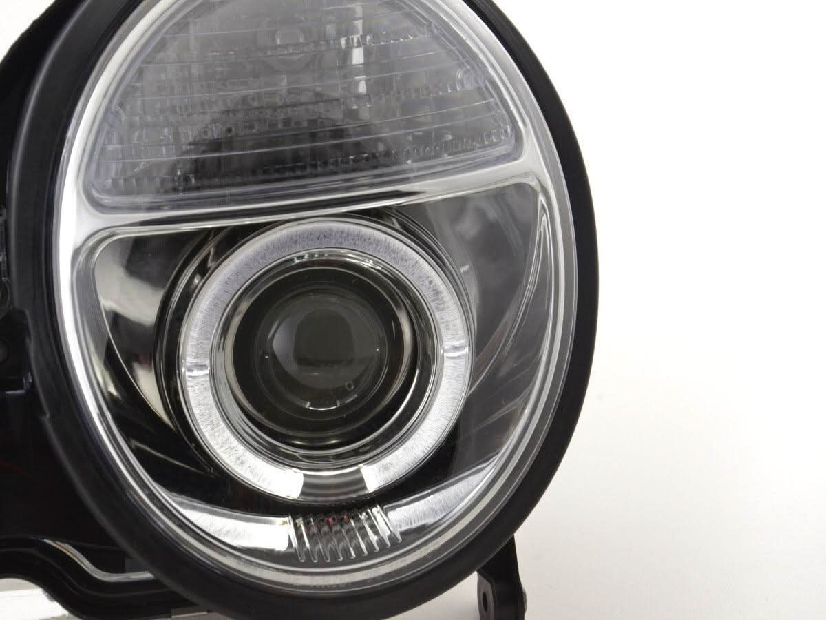 Mercedes Benz E-Class (210) Chrome Angel Eye Headlights (1999-2001) - K2 Industries