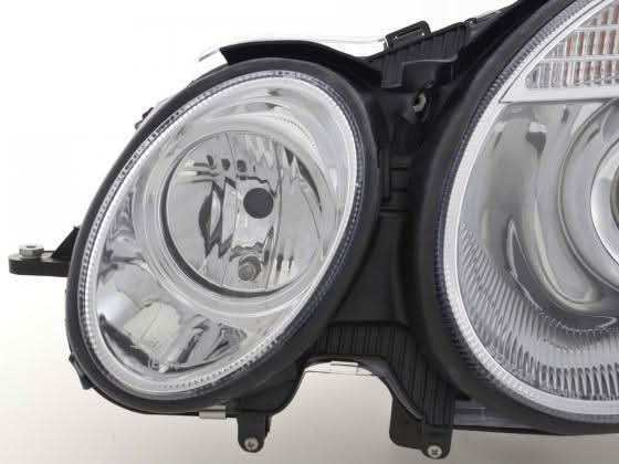 Mercedes Benz E-Class (211) Chrome Headlight Set (2002-2006) - K2 Industries
