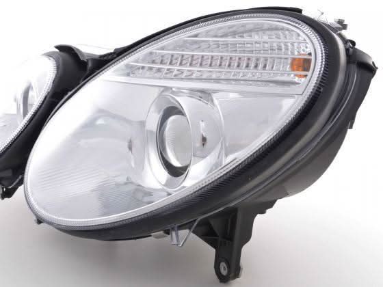 Mercedes Benz E-Class (211) Chrome Headlight Set (2002-2006) - K2 Industries