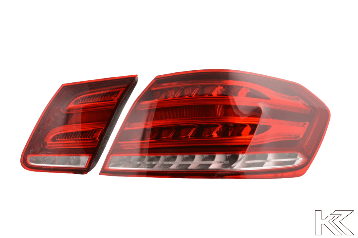 Mercedes Benz E-Class (212) Sedan Red, OE Style LED Taillights Set (2013-2016) - K2 Industries