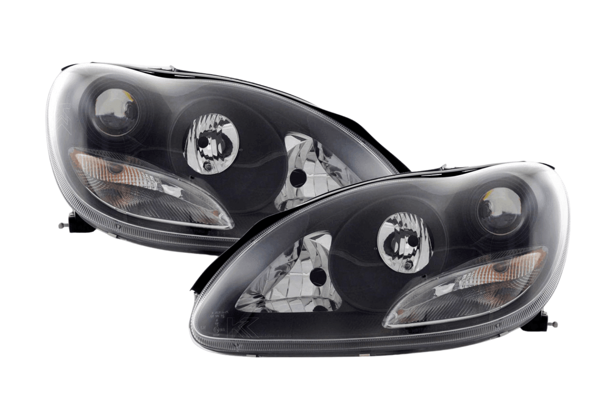 Mercedes Benz S-Class (220) Black Headlight Set (1998-2001) - K2 Industries