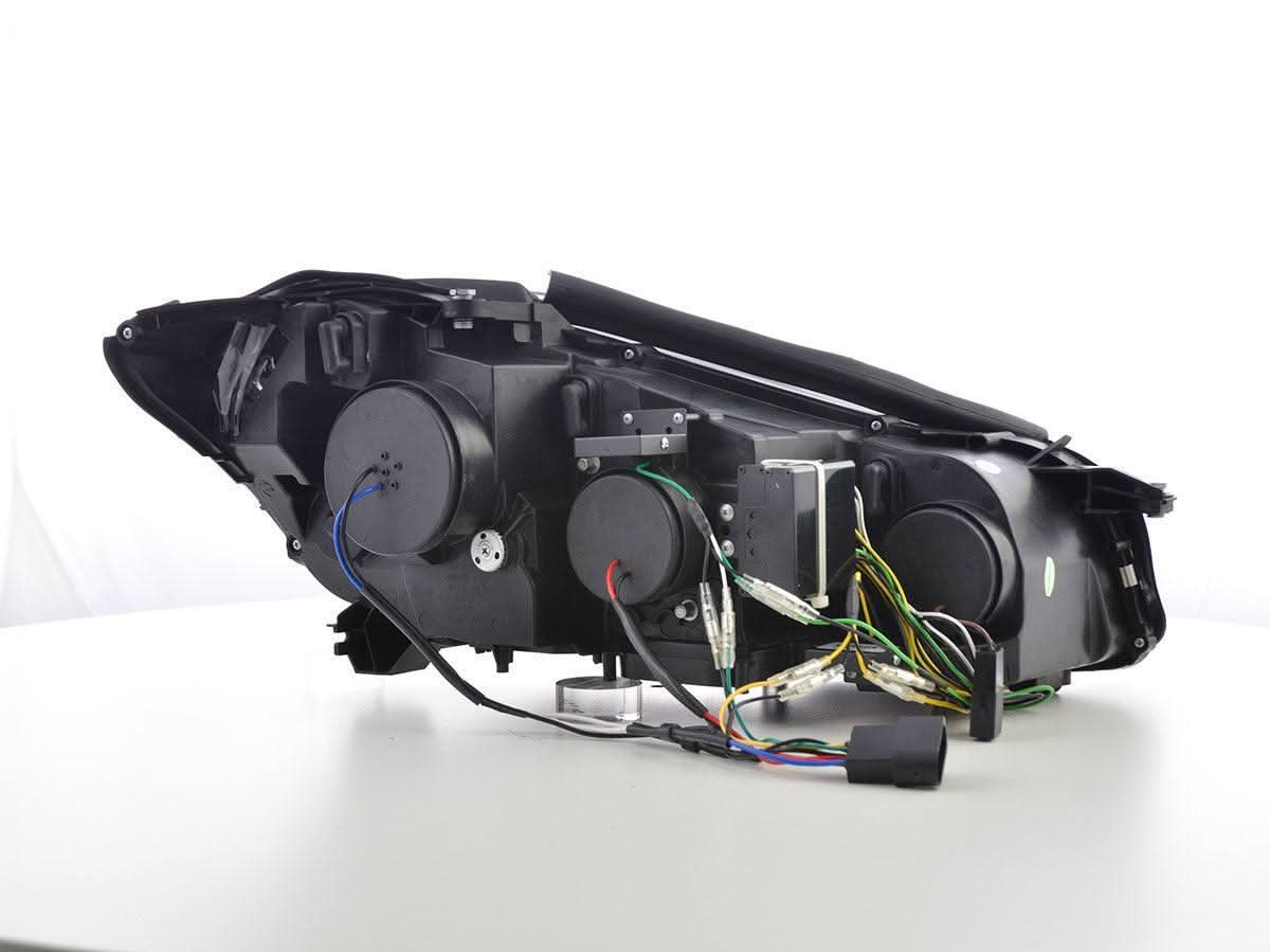 Mercedes Benz S-Class (221) Black LED Headlights with Daytime Running Lights (2005 - 2009) - K2 Industries