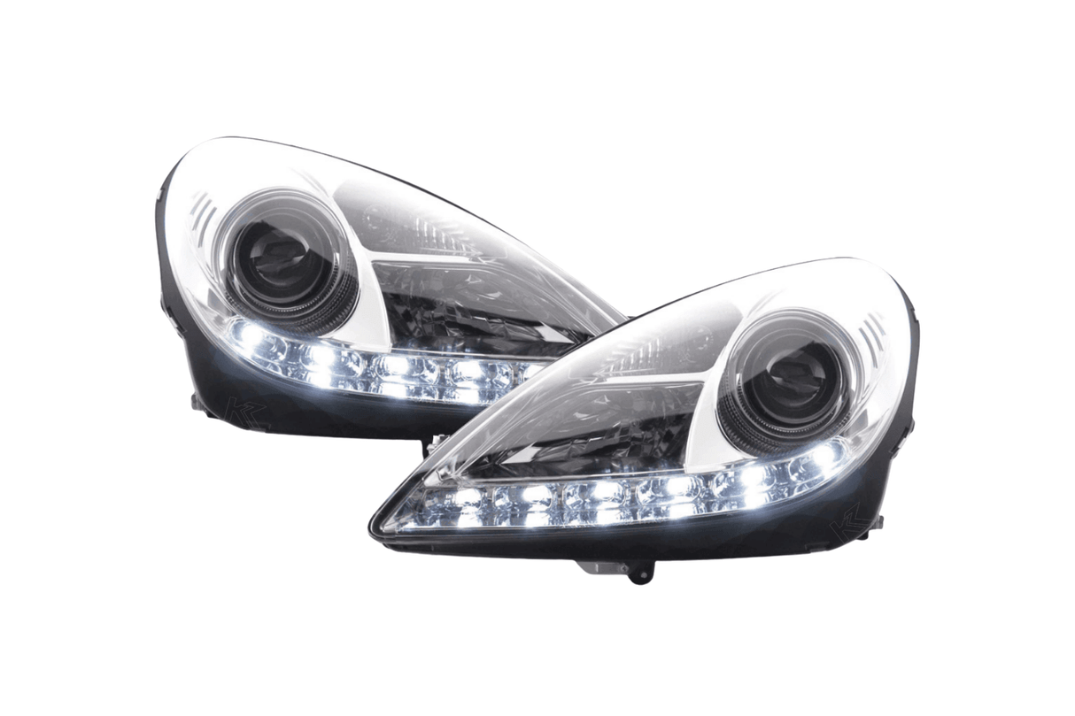 Mercedes Benz SLK (171) Chrome LED Headlights with Daytime Running Lights (2004-2011) - K2 Industries