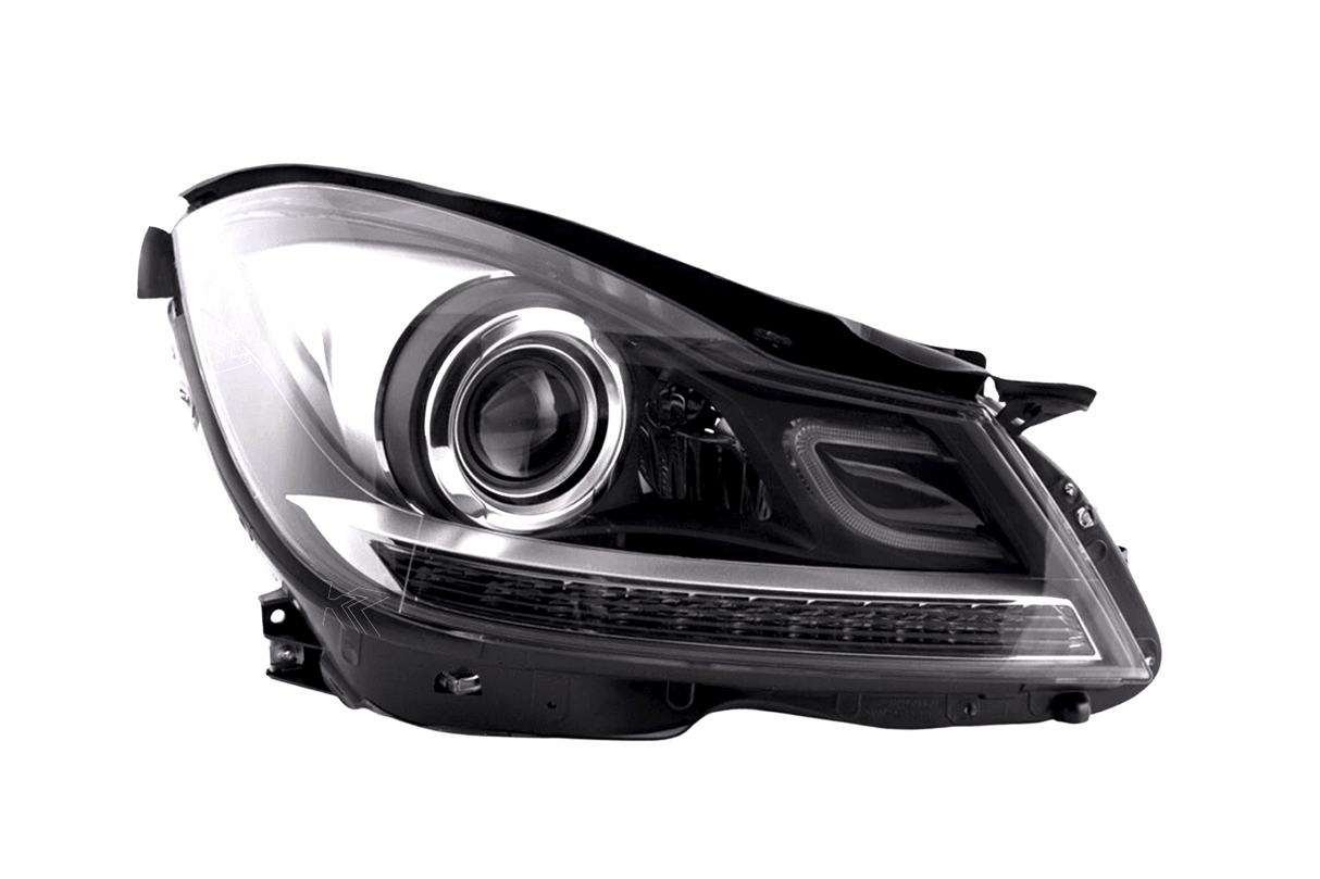 Mercedes W204 C-Class Black LED Headlights with DRL (2011 - 2014) - K2 Industries